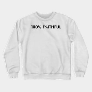 The Traitors | 100% Faithful [percent] #TheTraitors | Black print Crewneck Sweatshirt